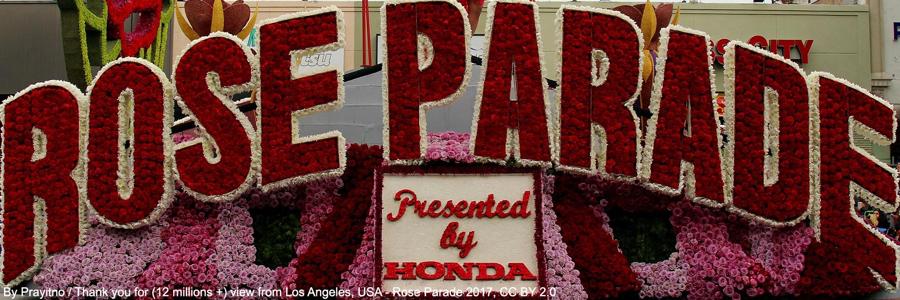 Los Angeles: The Rose Parade - Credit: By Prayitno / Thank you for (12 millions +) view from Los Angeles, USA - Rose Parade 2017, CC BY 2.0, https://commons.wikimedia.org/w/index.php?curid=64999572