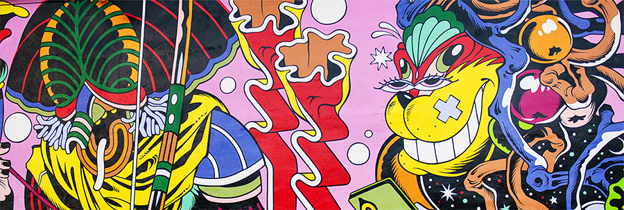 Miami: Wynwood Walls - Credit: thewynwoodwalls.com - Artist - Shepard FaireyArtist - Shepard Fairey Artist - Bicicleta Sem FreioArtist - Bicicleta Sem Freio